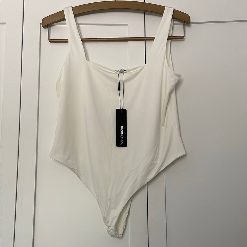 Fashion Nova White Bodysuit